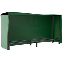 Outsunny Kaminholzregal 200x36x99 cm verstellbar mit wasserabweisender Abdeckung für Feuerholz im Garten und auf der Terrasse aus Metall Schwarz Aosom.de Outsunny Kaminholzregal 200x36x99 cm verstellbar mit wasserabweisender Abdeckung für Feuerholz im Garten und auf der Terrasse aus Metall Schwarz Aosom.de von Outsunny
