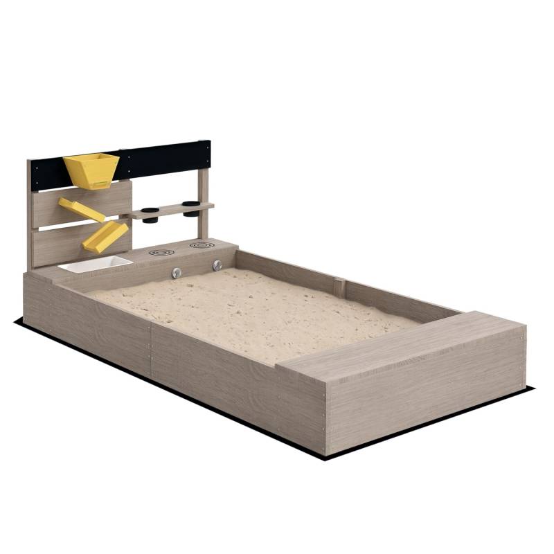 Outsunny Kinder Sandbox Sandkiste aus Holz Tannenholz Grau 154L x 80B x 60H cm Outsunny Kinder Sandbox Sandkiste aus Holz Tannenholz Grau 154L x 80B x 60H cm von Outsunny