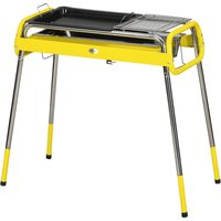 Outsunny Klappbarer Holzkohlegrill BBQ Grill mit 2 Grillrosten und Grillplatte klappbare Beine herausnehmbare Kohleschale aus Edelstahl Aosom.de Outsunny Klappbarer Holzkohlegrill BBQ Grill mit 2 Grillrosten und Grillplatte klappbare Beine herausnehmbare Kohleschale aus Edelstahl Aosom.de von Outsunny