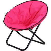 Klappstuhl Klappsessel Campingstuhl Gartenstuhl Polstersessel Lounge Sessel faltbar Metall + Oxfordstoff Pink 80 x 80 x 75 cm - Rosa - Outsunny von Outsunny