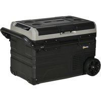 Outsunny Kühlbox Auto 40L mit LED-Beleuchtung, Kompressor Autokühlschrank mit Transportrollen, 12/24V DC und 110-240V AC, Grau und Schwarz Aosom.de Outsunny Kühlbox Auto 40L mit LED-Beleuchtung, Kompressor Autokühlschrank mit Transportrollen, 12/24V DC und 110-240V AC, Grau und Schwarz Aosom.de von Outsunny