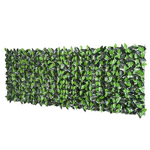 Outsunny Künstlicher Hecken Sichtschutz, UV Geschützt Sichtschutz, Grün Balkon Sichtschutz, Zaun Sichtschutzgitter mit Blättern, Hecken Zaun, WandKünstliche 300 x 100 cm für Garten Hochzeit Outsunny Künstlicher Hecken Sichtschutz, UV Geschützt Sichtschutz, Grün Balkon Sichtschutz, Zaun Sichtschutzgitter mit Blättern, Hecken Zaun, WandKünstliche 300 x 100 cm für Garten Hochzeit von Outsunny