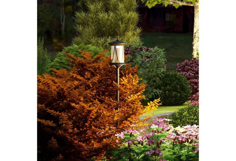 Outsunny LED Gartenleuchte Gartenlampe mit Kaltweiß LED Licht, Wegleuchte mit Lichtsensor, LED fest integriert, Kaltweiß, für Garten, Schwarz Outsunny LED Gartenleuchte Gartenlampe mit Kaltweiß LED Licht, Wegleuchte mit Lichtsensor, LED fest integriert, Kaltweiß, für Garten, Schwarz von Outsunny