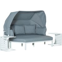 Outsunny Lounge-Sofaset weiß Aluminium B/T: ca. 180x71 cm von Outsunny