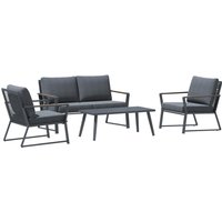 Outsunny Loungeset dunkelgrau Aluminium B/H/T/L: ca. 72x79x80x62 cm von Outsunny