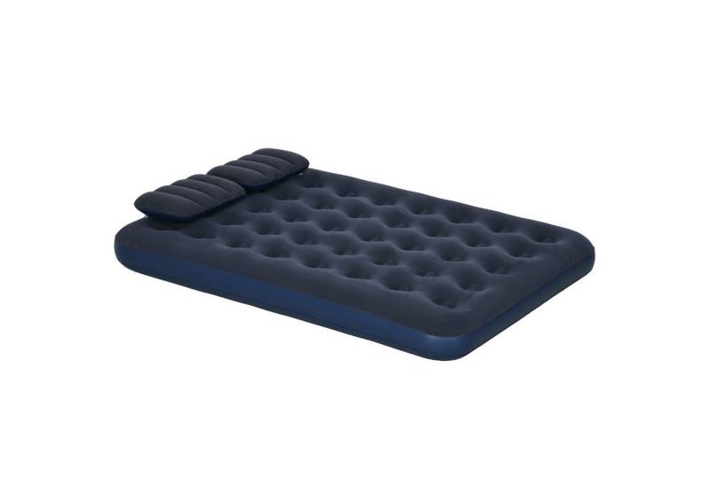Outsunny Luftmatratze mit Handpumpe, Kopfkissen, (Campingbett, 1-St., Luftbett), für 2 Personen, Blau, 203 x 152 x 22 cm von Outsunny