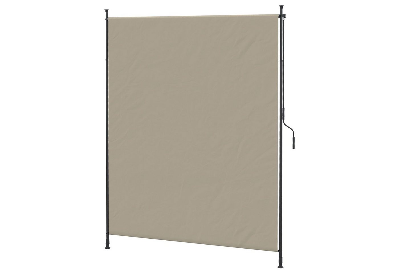Outsunny Markise Seitenmarkise, Einziehbares Sonnenschutz (Vertikalmarkise, 1-St., Senkrechtmarkise) für Garten, Balkon, Sand von Outsunny