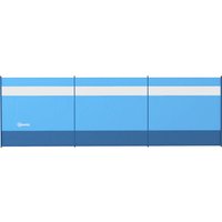 Outsunny Windschutz faltbar Camping Sichtschutz mit Lichtquellenfenster Heringen Seilen Windfang Zaun Strandwindschutz Strandschutz für Camping Garten, Strand, Terrasse 440 x 140 cm Blau   Aosom von Outsunny