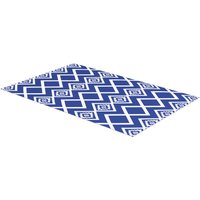 Outsunny Outdoor-Teppich  Kunststoffteppich mit Tragetasche, Wasserabweisend, für Balkon & Camping, Blau+Weiß, 182x274cm  Aosom.de von Outsunny