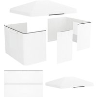 Outsunny Pavillon-Abdeckung 3,6x3m weiß Kunststoff B/H/L: ca. 300x270x360 cm von Outsunny