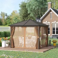 Outsunny Pavillon bronze Aluminium B/H/L: ca. 298x260x298 cm von Outsunny