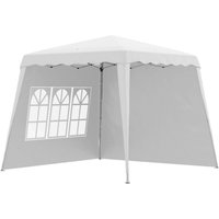 Outsunny Pavillon weiß Edelstahl B/H/L: ca. 240x240x250 cm von Outsunny