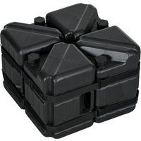 Outsunny Pavillongewichte 4er-Set Standfüße wasser- und sandbefüllbar aus HDPE in Schwarz für stabile Pavillons   Aosom.de von Outsunny