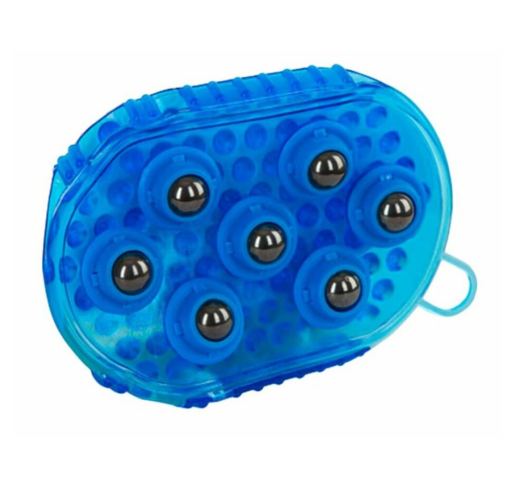 Outsunny Pferdebürste Bürste magnet massage blau von Outsunny