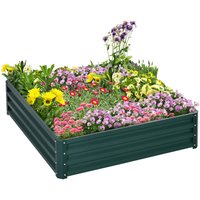 Outsunny Pflanzenbeet mit offenem Boden B/H/L: ca. 120x30x120 cm von Outsunny