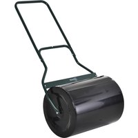Outsunny Rasenwalze mit U-Griff Gartenwalze 40 cm Durchmesser 60 L Wasser Sandfüllung Metall Schwarz 57 x 40 x 123 cm für perfekten Rasen   Aosom.de von Outsunny