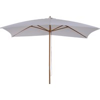 Outsunny Rechteckiger Sonnenschirm Sonnenschirm für den Garten große Größe mit den Maßen 3L x 2B x 2,5H m weiß   Aosom von Outsunny