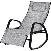 Outsunny Schaukelliege grau Metall B/H/L: ca. 64x110x69 cm von Outsunny