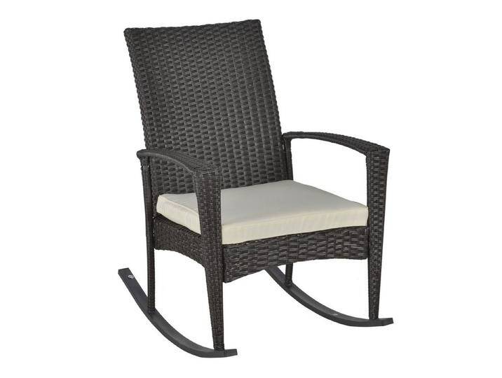 Outsunny Schaukelstuhl Gartenstuhl mit Kissen Outsunny Schaukelstuhl Gartenstuhl mit Kissen von Outsunny