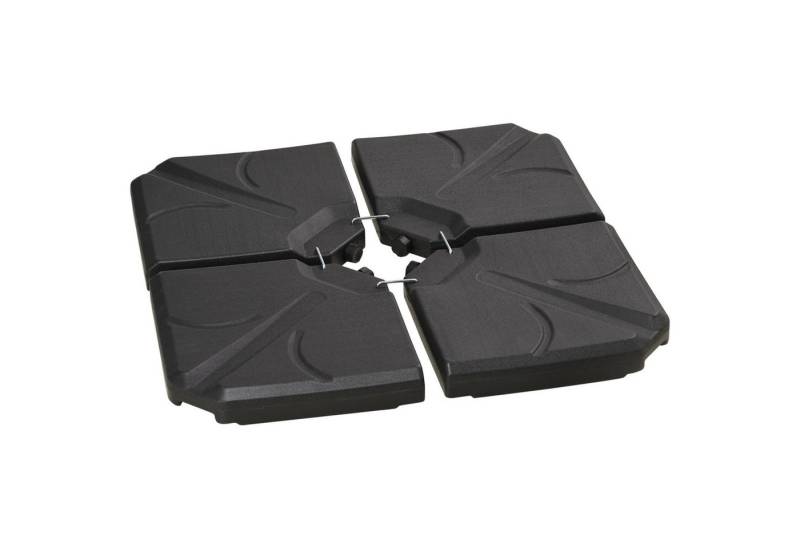 Outsunny Schirmhalter 4-teilig, befüllbar mit Sand/Wasser bis 18/14 kg, Sonnenschirmständer für Ampelschirm, 4 tlg., Schirmgewicht von Outsunny