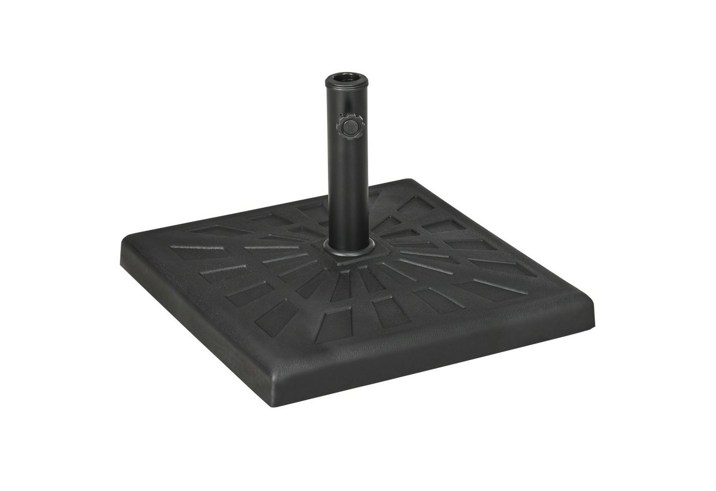 Outsunny Schirmhalter Sonnenschirmständer 19 kg, für Stöcke bis Ø 48 mm, Sonnenschirmfuß, 1 tlg., Schirmständer von Outsunny