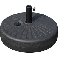Outsunny Schirmständer schwarz Kunststoff H/D: ca. 28x51 cm von Outsunny