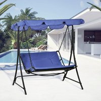 Outsunny Schwingliege blau Stahl B/H/L: ca. 117x173x160 cm von Outsunny