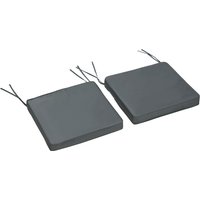 Outsunny Set aus 2 Gartenstuhlkissen Gartenstuhlauflage Abnehmbarer Bezug 5 cm Polsterung Polyesterstoff 45L x 45B cm Dunkelgrau Aosom Outsunny Set aus 2 Gartenstuhlkissen Gartenstuhlauflage Abnehmbarer Bezug 5 cm Polsterung Polyesterstoff 45L x 45B cm Dunkelgrau Aosom von Outsunny