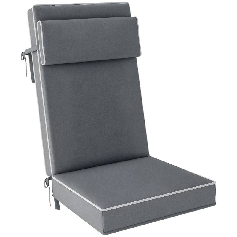 Outsunny Sitzkissen Polyester 120L x 47B x 9 5H cm Dunkelgrau Outsunny Sitzkissen Polyester 120L x 47B x 9 5H cm Dunkelgrau von Outsunny