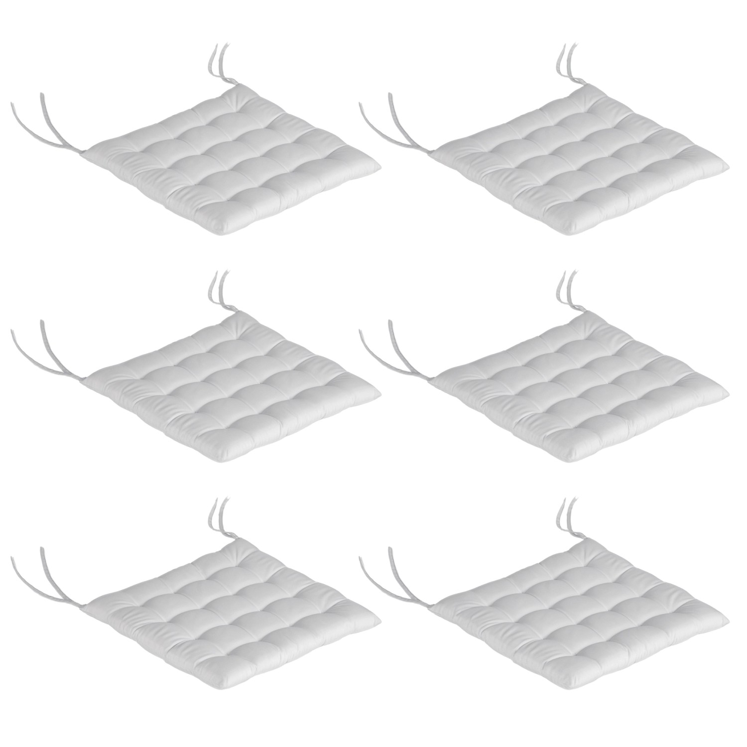 Outsunny Sitzkissen Set Polyester 40L x 40B x 4H cm Hellgrau Outsunny Sitzkissen Set Polyester 40L x 40B x 4H cm Hellgrau von Outsunny