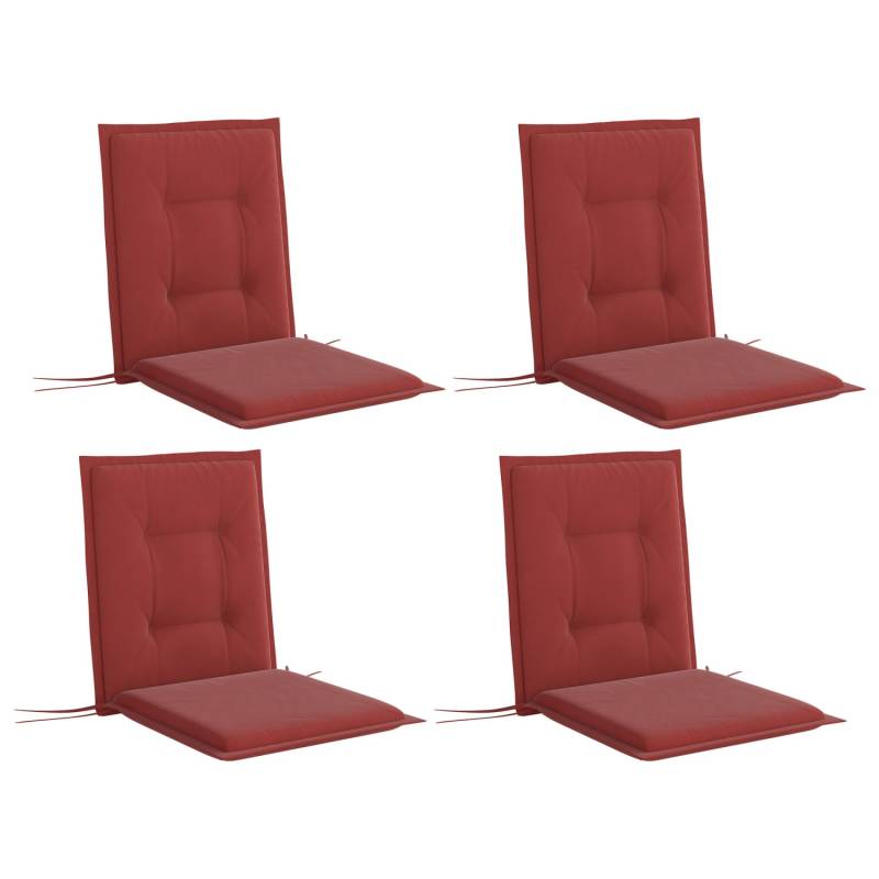 Outsunny Sitzkissen-Set für Draußen Polyester Weinrot 108L x 50B x 5H cm von Outsunny