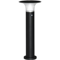 Outsunny Solarlampen für Außen  Gartenleuchte mit Solarpaneel, LED, 2 Lichtmodi, Aluminium Rahmen, Schwarz, Ø23,5x60 cm  Aosom.de von Outsunny