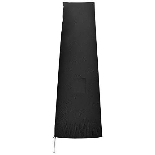 Outsunny Sonnenschirm Schutzhülle für Sonnenshirm bis Ø400 cm Abdeckung Schirmschutzhaube mit Reißverschluss, Tasche Stab Oxfordstoff Schwarz 200 x 50/80 cm von Outsunny