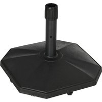 Outsunny Sonnenschirmständer 22kg stabiler Schirmfuß für Ø32/34/38mm Masten aus Zement ideal für Garten Schwarz Ø46x39H cm   Aosom.de von Outsunny