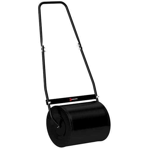 Outsunny Stahl Garten Rasenwalze mit Griff ABM. 47L x 32l x 105H cm Ballast Max. 30 L Schwarz Outsunny Stahl Garten Rasenwalze mit Griff ABM. 47L x 32l x 105H cm Ballast Max. 30 L Schwarz von Outsunny
