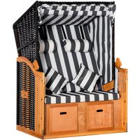 Outsunny Strandkorb, mit Dach, LxBxH: 188 x 118 x 150 cm - bunt von Outsunny