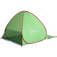 Outsunny Strandzelt Pop-up-Zelt faltbar automatischer UV-Schutz Rückfenster große Bodenmatte grün rot Aosom Outsunny Strandzelt Pop-up-Zelt faltbar automatischer UV-Schutz Rückfenster große Bodenmatte grün rot Aosom von Outsunny