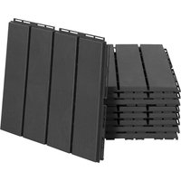 Outsunny Terrassenfliese schwarz B/L: ca. 30x30 cm von Outsunny