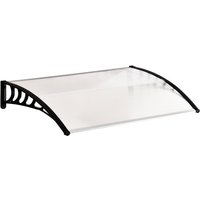 Outsunny Vordach, Anti UV-Beschichtung, LxBxH: 90 x 150 x 25 cm - weiss von Outsunny