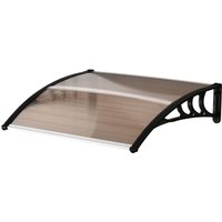 Vordach Haustürvordach 120 x 75cm Pultvordach Überdachung Polycarbonat von Outsunny