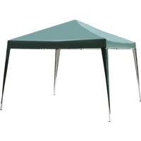Pavillon Pop-Up Faltpavillon UV-Schutz Stahl+Oxford Grün von Outsunny