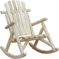 Schaukelstuhl Schwingsessel Schaukel Stuhl Relaxstuhl Tannenholz Natur Schaukelstuhl Schwingsessel Schaukel Stuhl Relaxstuhl Tannenholz Natur von Outsunny