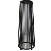 Solarlampe, Rattan Solarleuchte LED Gartenleuchte mit Lichtsensor von Outsunny