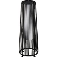 Solarleuchte schwarz Stahl Polyester Kunststoff B/H/L: ca. 21,5x61x21,5 cm von Outsunny