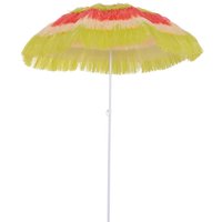 Sonnenschirm Hawaiischirm Strandschirm Partyschirm in vers. Farben (Hawaiischirm/Ø160cm/bunt) von Outsunny