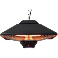 Terrassenstrahler mit Fernbedienung LED Beleuchtung, 2000W, 43x43x25cm Terrassenstrahler mit Fernbedienung LED Beleuchtung, 2000W, 43x43x25cm von Outsunny