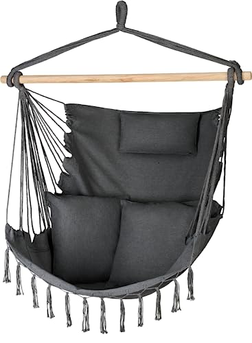 Outtec Hängesessel Outdoor 100x130x75cm, bis 150 kg, Hängeschaukel Outdoor mit Kissen, Boho Hängesessel ohne Gestell Für Garten und Zimmer, Hängestuhl Outdoor, Hängesitz Schaukel für Erwachsene Outtec Hängesessel Outdoor 100x130x75cm, bis 150 kg, Hängeschaukel Outdoor mit Kissen, Boho Hängesessel ohne Gestell Für Garten und Zimmer, Hängestuhl Outdoor, Hängesitz Schaukel für Erwachsene von Outtec