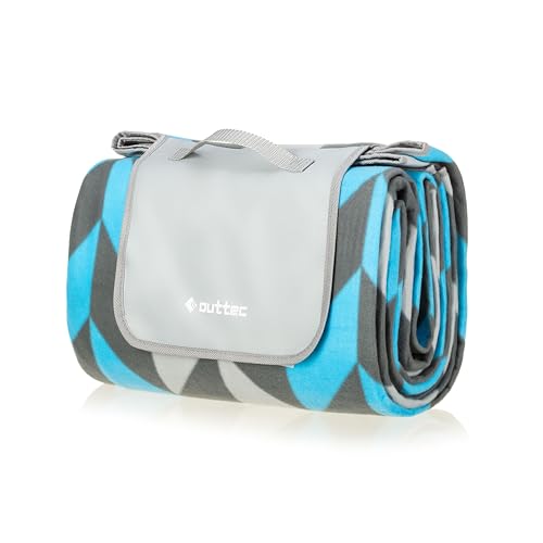 Outtec® Picknickdecke, Campingdecke, Stranddecke 200x200cm Wasserdicht, Isoliert von Outtec