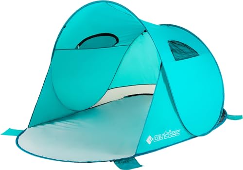 Outtec XXL Strandmuschel mit UV Schutz, Pop Up Zelt, Windschutz, Strandzelt Outtec® XXL Strandmuschel mit UV Schutz Strandzelt Pop Up Zelt Sonnenschutz von Outtec