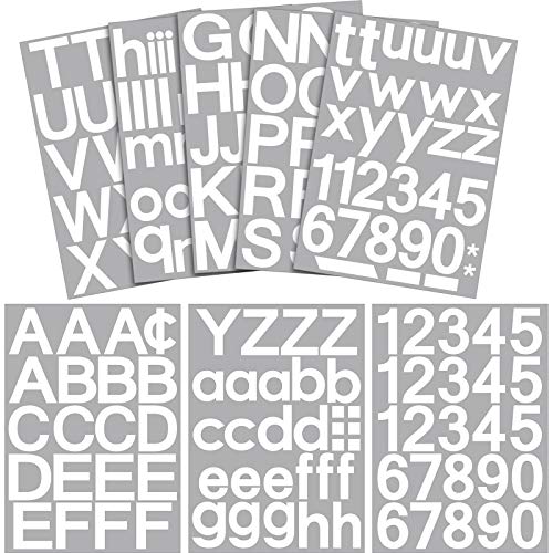 8 Stück, Blätter Buchstaben-Aufkleber Selbstklebende  Vinyl-Buchstaben-Alphabet-Nummern-Aufkleber-Aufkleber Für Schilder, Tür,  Auto, Busine